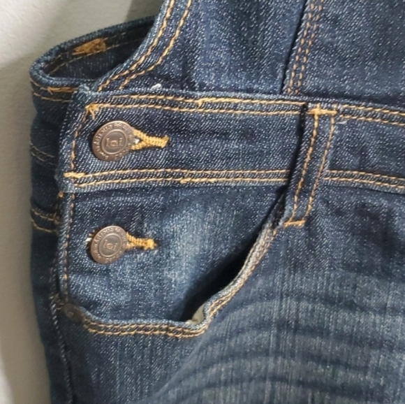 L.E.I Overalls Girls size XL X-large Blue Unisex youth Kids blue Jeans Lei - Picture 7 of 15